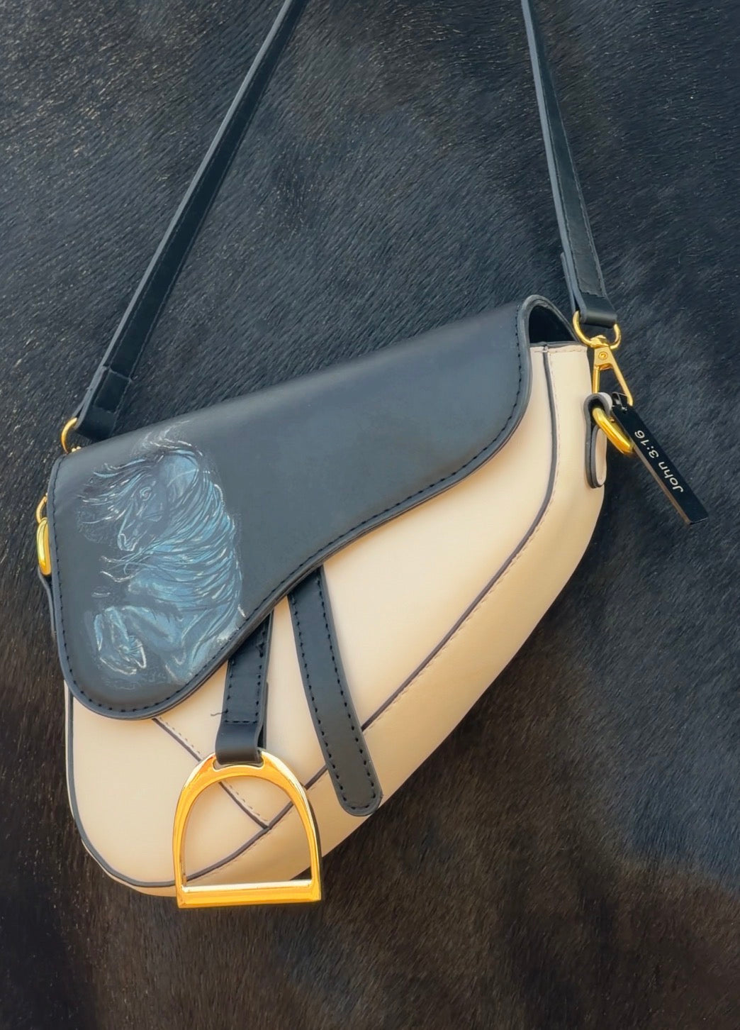 Customized Saddle Purse