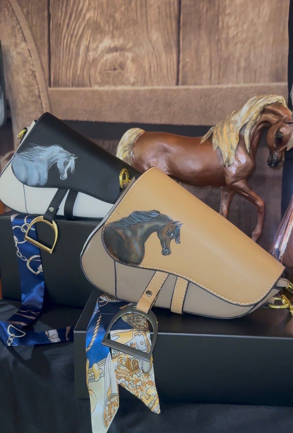 Customized Saddle Purse