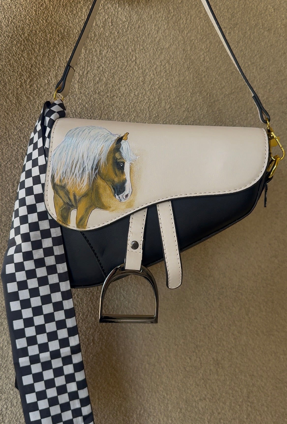 Customized Saddle Purse